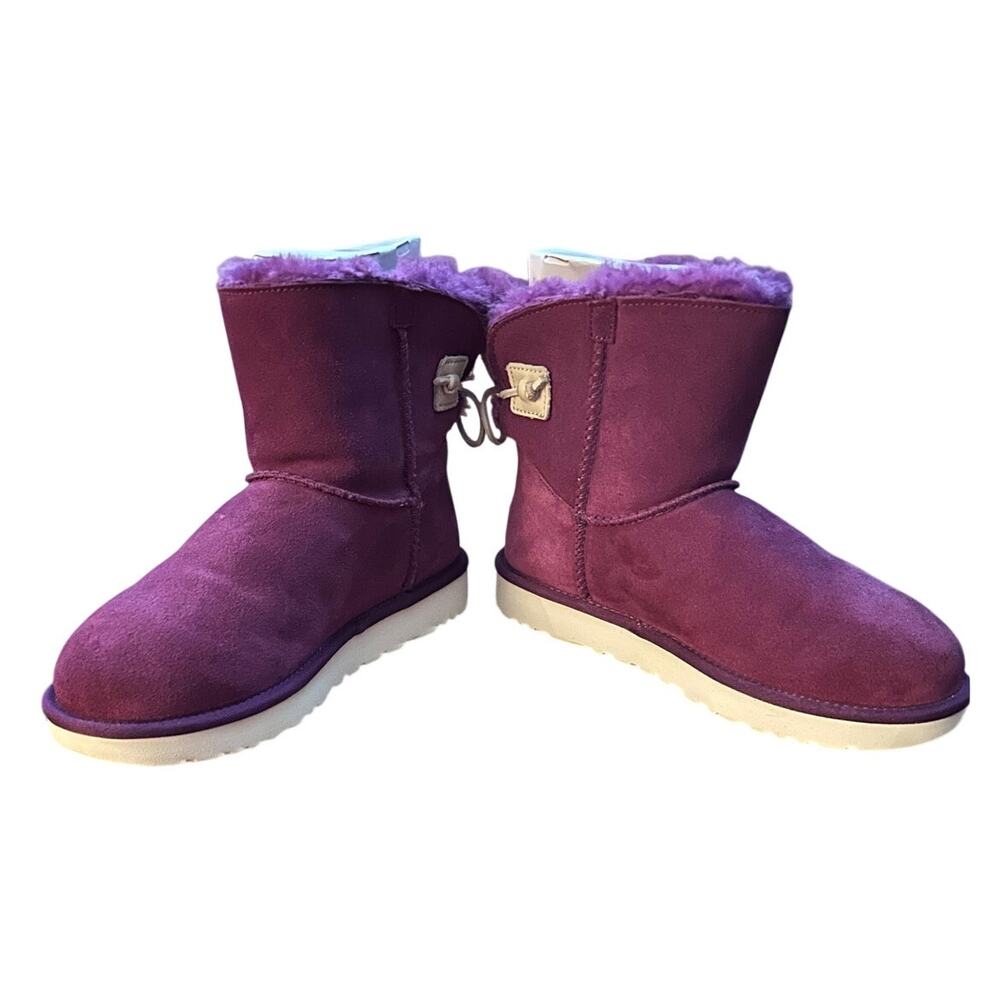 UGG PREOWNED EXCELLENT CONDITION - Purple suede boots lined - Picture 2 of 14